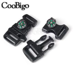 Apito de sobrevivência a emergências, fivela com bússola para acampamento ao ar livre, pulseira de paraquedas, mochila, alça, acessórios para bolsa com 10 peças - Image 5