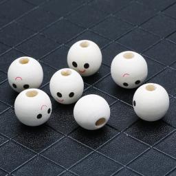 Rodadas contas de madeira para fazer jóias, acessórios artesanais, cor natural, para fazer pulseira, colar, artesanato, 18mm, 10pcs - Image 2