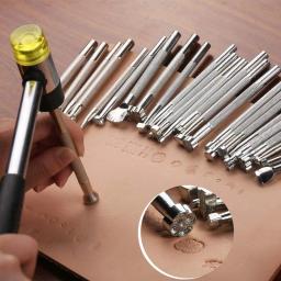 Ferramentas de carimbo de couro, de escultura em couro, diferentes formatos, para artesanato, faça você mesmo, arte e trabalho - Image 2