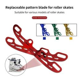 1 par de rolo de skate lâmina de esqui anti-ferrugem lâmina de patinação no gelo aço inoxidável rolo versátil patins de gelo lâmina para sapatos de patinação - Image 1