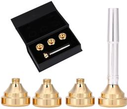 Conjunto de bucal de trompete com copos banhados a prata dourado conversível 1/2c 3c 5c 7c para violão - Image 2