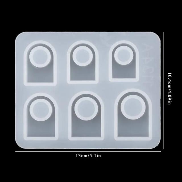 Criando Jóias Personalizadas: Moldes de Silicone para Brincos e Pingentes em Resina Epóxi - Ferramentas DIY para Artesanato Artesanal