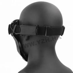 Tactical Airsoft Paintball máscara facial com ventilador, respirável, anti-nevoeiro, rosto cheio, protetora, caça, tiro, novo - Image 4