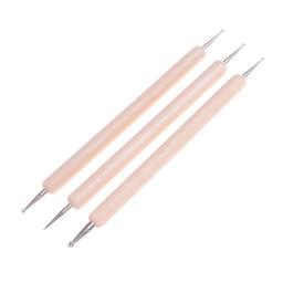 Modeladores de argila para fazer escultura, 3 pçs, estampa de gravação, cerâmica, bolas de estilizadores, ferramenta para kit de ferramentas de argila de polímero - Image 2