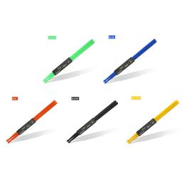 Nylon profissional tambor varas para iniciantes, alças antiderrapantes, bateria acessórios, 5A plástico, atacado, 1 par - Image 3