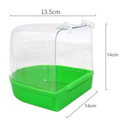 Caixa de plástico para banho de pássaros, 1 peça, para banheira de pássaros, para animais de estimação, tigela para pássaros, papagaio, pendurado, gaiola para banho de pássaros - Image 5
