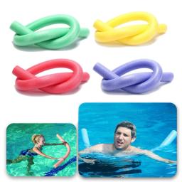 Natação vara cor sólida flexível epe forte flutuabilidade natação esportes aquáticos ajuda espuma macarronete para piscina espuma tubo - Image 2