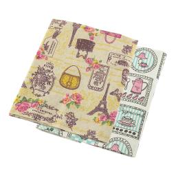 Tecido de linho material de costura, toalha de mesa bolsa de travesseiro cortina travesseiro teramila casa têxtil algodão impressão copos de desenhos animados - Image 1