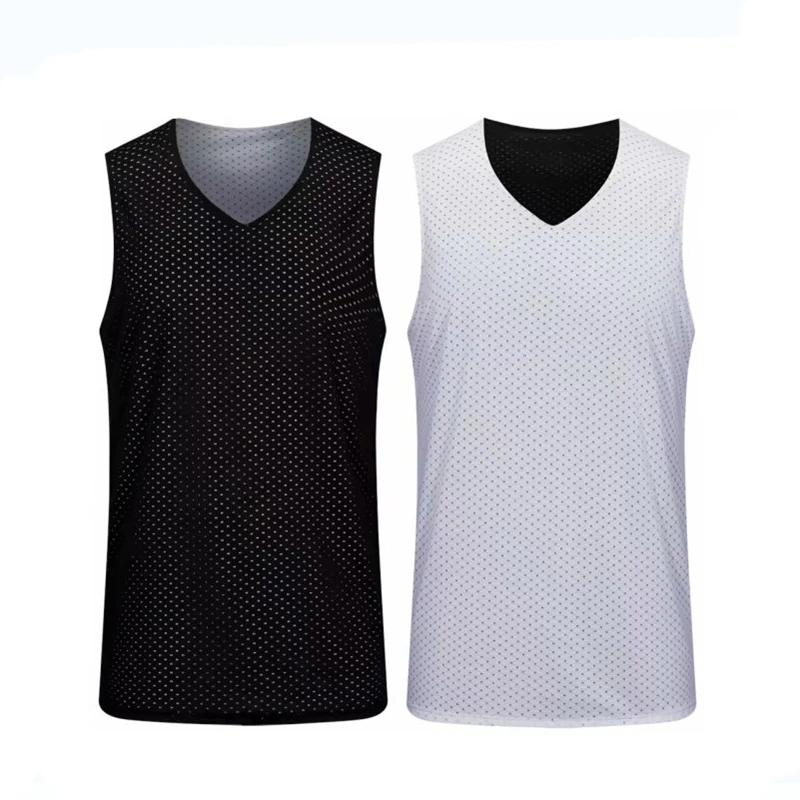 Camisa de basquete respirável dupla face para homens, camisa esportiva wearable para adultos e crianças, de alta qualidade, meninos - Image 1