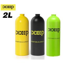 DIDEEP-Mini Cilindro De Mergulho, Tanque De Oxigênio, Respirador De Mergulho, Snorkeling Respiração, Equipamento De Mergulho, 2L - Image 1