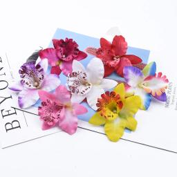 10 peças flores artificiais de borboleta e orquídea acessórios de casamento desembaraço presentes diy decoração de casa - Image 2