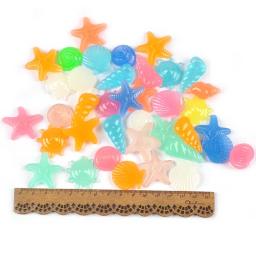 20 pçs colorido luminoso cascalho brilho no tanque de peixes escuro aquário rochas pedra luminosa seixos jardim ao ar livre decoração para casa - Image 5