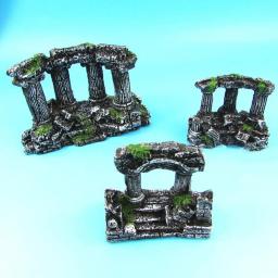 Coluna romana ornamentos para decoração do aquário, ornamento artificial, ornamentos do castelo, decoração do aquário - Image 6