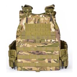 Alta densidade oxford pano material pom liberação rápida colete tático com grande capacidade molle sistema resistência ao rasgo à prova dwaterproof água - Image 6