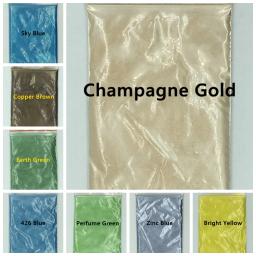 Pó de mica perolada para glitter, 50g brilho labial, sombra, resina epóxi tintura perolada material de pigmento cristal molde fazer sabão - Image 4