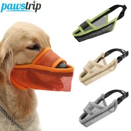 Pawstrip-Malha respirável Máscara Boca Dog, Anti Bark Focinho, Parar Proteção Mastigar, Bulldog francês, Pet Boca Cover, Treinamento, XXS-XL - Image 1