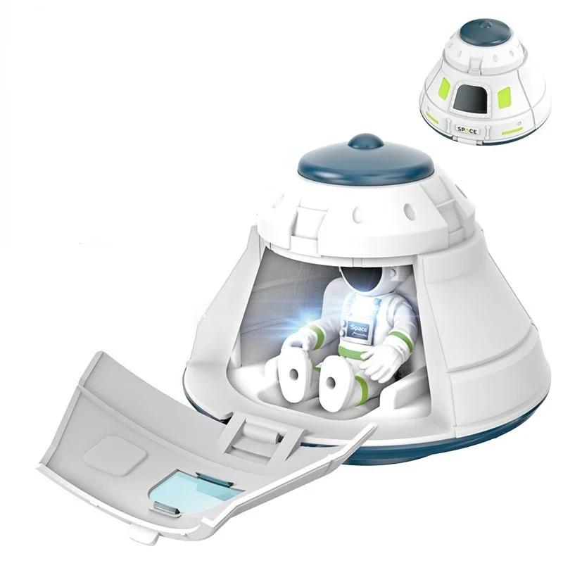Acústica espaço óptico foguete brinquedo astronauta nave espacial brinquedos modelo estação espacial foguete aviação série brinquedos menino presente - Image 1