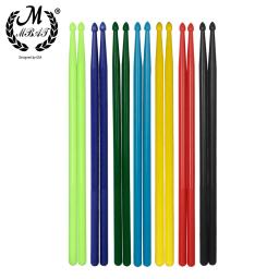 M MBAT-Baquetas para Bateria, Baquetas para Iniciantes, Acessórios de Bateria, Leve, Profissional, Nylon, Multi Cores, 5A - Image 1