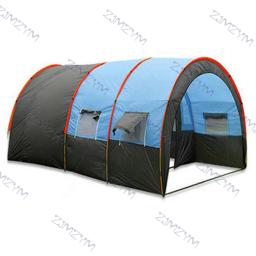 Tenda portátil grande Camping impermeável, Túnel de festa familiar, Equipamento de piquenique ao ar livre, Tenda de dupla camada, 8-10 pessoas, 4 estações - Image 2