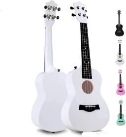 Ukulele com 21 cores, ukulele de 6 cores para iniciantes e crianças, instrumento musical havaiano de arranque uke para presente - Image 2