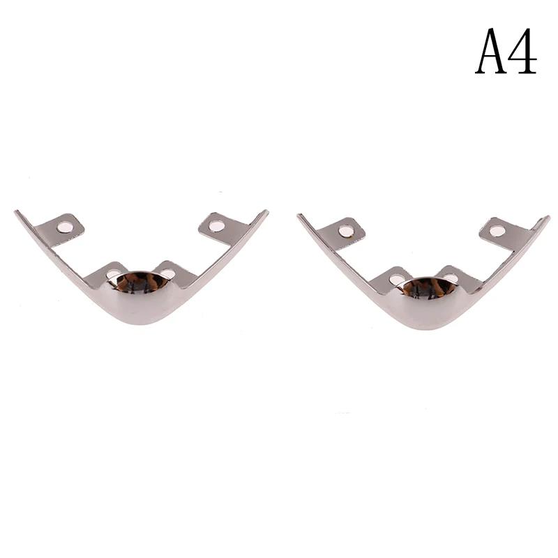 Decoração de sapato para saltos altos, 1 par de acessórios de reparação de sapatos metálicos, proteção para os dedos - Image 1