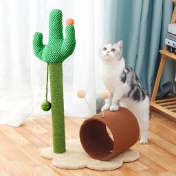 Gato scratcher cactus gato árvore torre gatos escalada quadro arranhando post com bola brinquedo pet móveis ninho suprimentos para animais de estimação - Image 1