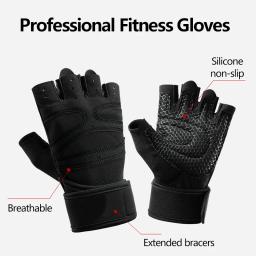 Luvas De Ginásio Luvas De Levantamento De Peso Fitness Treinamento De Construção Corporal Esportes Exercício Esporte Workout Luva para Homens Mulheres - Image 3
