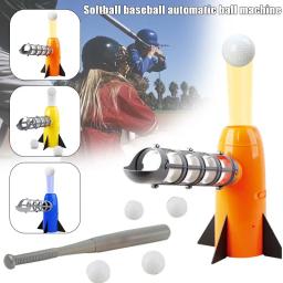 Máquina de arremesso de beisebol do sel quente brinquedos conjunto crianças treinamento esporte ao ar livre jarro t bola batting equipamento prática com 5 bola - Image 4