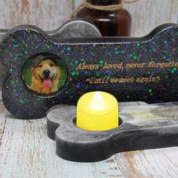 Memorial pet osso lápide resina molde cão lembrança lápide silicone molde de cristal diy artesanal sabão fazer dropship - Image 4