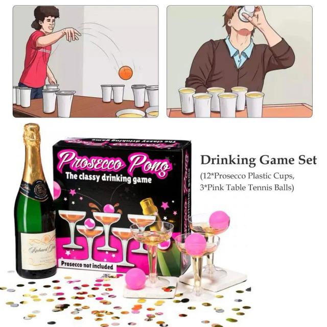 Divirta-se com o Jogo de Mesa Beer Game: Prosecco e Beer Pong para Festas em Família