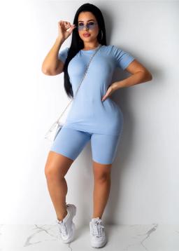 Conjunto fitness feminino de 2 peças, roupa esportiva, casual, ideal para treino, esportes, yoga e academia, verão - Image 2