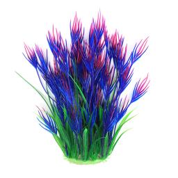 Plantas de aquário artificiais decoração do tanque de peixes planta de água grama ornamento plástico subaquático água ervas daninhas visualização decoração - Image 4