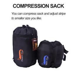 Deserto & raposa quente sacos de dormir para acampamento 4 estações adulto crianças saco de dormir caminhadas mochila viagem com saco de compressão - Image 6