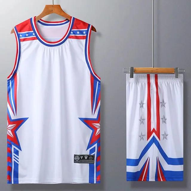 Rapidamente seco respirável meninos basquete jerseys camisa camisas esportivas e shorts atléticos conjunto para homens jovens mulheres camisa de basquete - Image 1