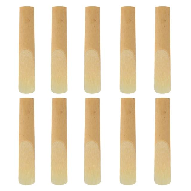 Reed de Bambu Amarelo para Clarinete 2.5 (70mm) - Pacote com 10 Peças