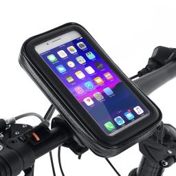 Suporte de telefone para bicicleta, à prova d'água, motocicleta, guidão, bolsa de telefone para iphone 15 pro max 14, samsung, suporte de telefone para bicicleta - Image 1