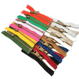 5 # de alta qualidade colorido open-end fechadura automática zíper de metal de cobre diy artesanato para roupas bolso vestuário sapatos de costura sacos - Image 2