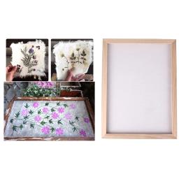 Kit De Fabricação De Papel Retro, Moldura De Tela, Flores Secas DIY, Artesanato De Arte, Artesanato De Moldes De Artesanato, Ferramentas De Reciclagem De Papel De Artesanato - Image 4
