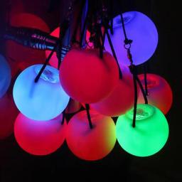 1pc magia led poi jogado bolas para profissional nível de dança do ventre adereços mão eua rsp - Image 2