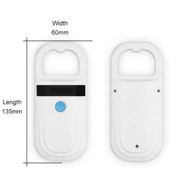 Leitor de identificação nimal de animais de estimação, scanner de chip de animais rfid, identificação de crachá 134.2khz, transponder de etiquetas - Image 2