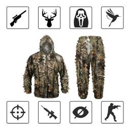 Roupas de Caça Camufladas de Sniper, Roupas de Campo para Homens com Forro de Fleece, Corta-vento Impermeável para Caminhadas, Softshell - Image 4