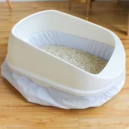 20 pçs/rolo saco de maca de gato prático gato saco de toalete de gato grosso caixa de areia de gato saco de higiene elástica forros de caixa de areia gatinho pet abastecimento - Image 3