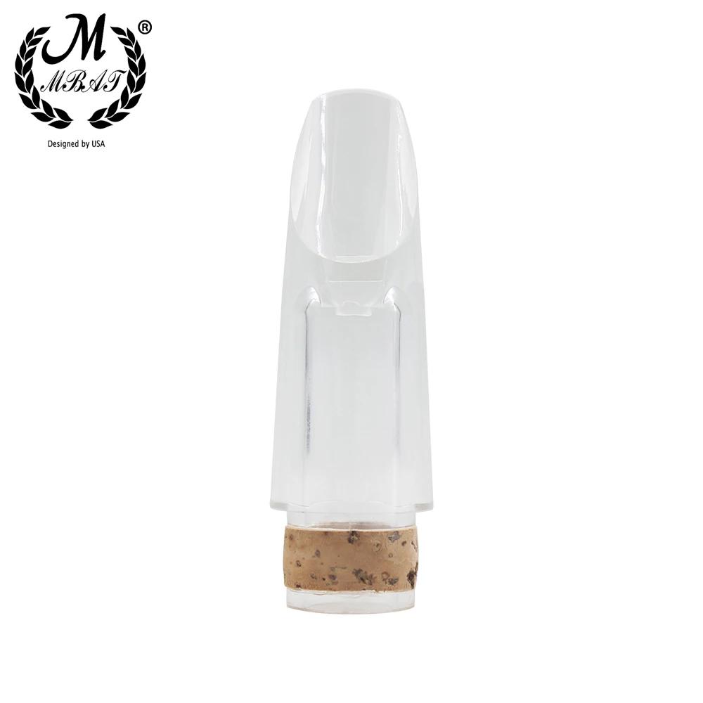 M mbat abs clarinete bocal transparente clarinete ligadura acessórios universais portátil durável woodwind instrumento peças - Image 1