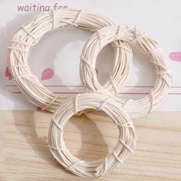 Anel de vime branco com guirlanda artificial, moldura de flores secas para o Natal, casa de Páscoa, decoração do casamento, coroas florais DIY, 8-25cm - Image 2