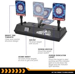 Auto-Reset Blaster para Nerf Gun, Brinquedos Elétricos Auto-Reset Targe para Crianças, BB Air Paintball, Gel Water Ball, Coletor de Munição Blaster, Target M416 Acessórios - Image 3