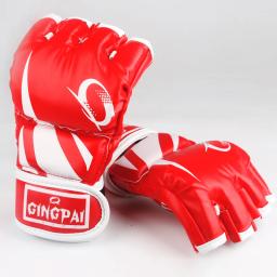 Luvas profissional estilo mma, luva de meio dedo para combate, luva de treino, chute, boxe, mix de luvas para artes marciais, venda imperdível - Image 2