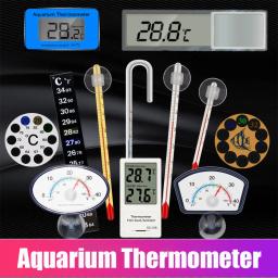 Termômetro De Vidro Submersível Do Aquário, Acessórios Do Tanque De Peixes, Medição De Temperatura Da Água, Copa De Sucção À Prova D' Água - Image 1