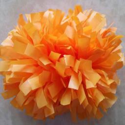 Cheerleader Pom Pom Poms, totalmente Shinny, 6 "Baton Handle, plástico laranja, compressão de cor personalizada, Video Show, 180g, 1 peça - Image 3