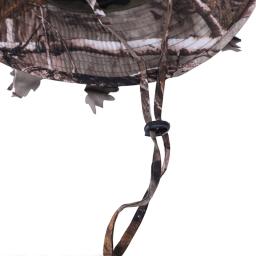 Camuflagem caça chapéu com bionic 3d real folha de árvore caça boné chapéu de pesca para ao ar livre - Image 5
