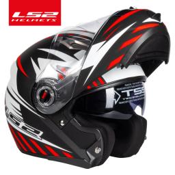 Capacete LS2 FF370 Capacete de motocicleta flip up LS2 capacetes modulares de lente dupla com viseira solar casco moto - Image 2